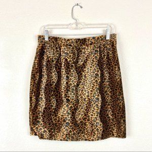 Brannan Studio Leopard Mini Skirt